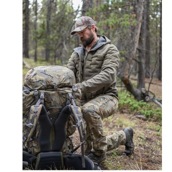 $349 KUIU Axis Thermal Hybrid Hooded Jacket Carbon Black L Waterproof Windproof - Picture 4 of 15